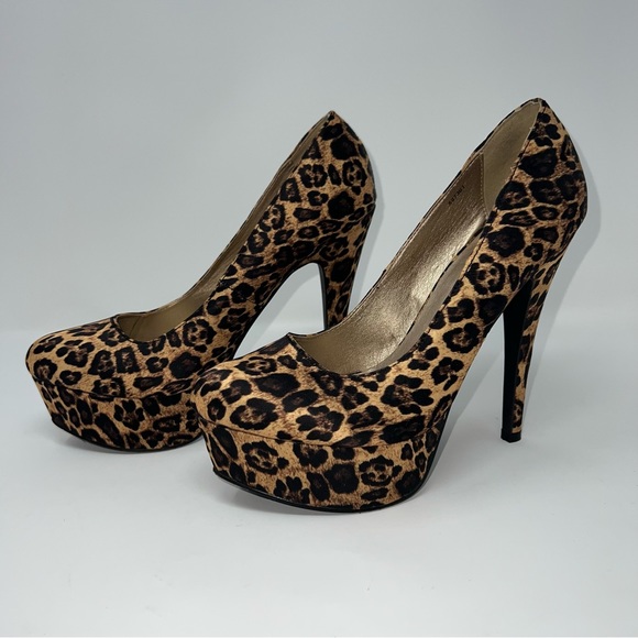 Charlotte Russe Shoes - Charlotte Russe Leopard Platform High Heels